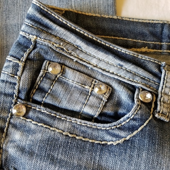 Premiere by Rue21 Embellished Jeans Sz 1/2 - Picture 6 of 8